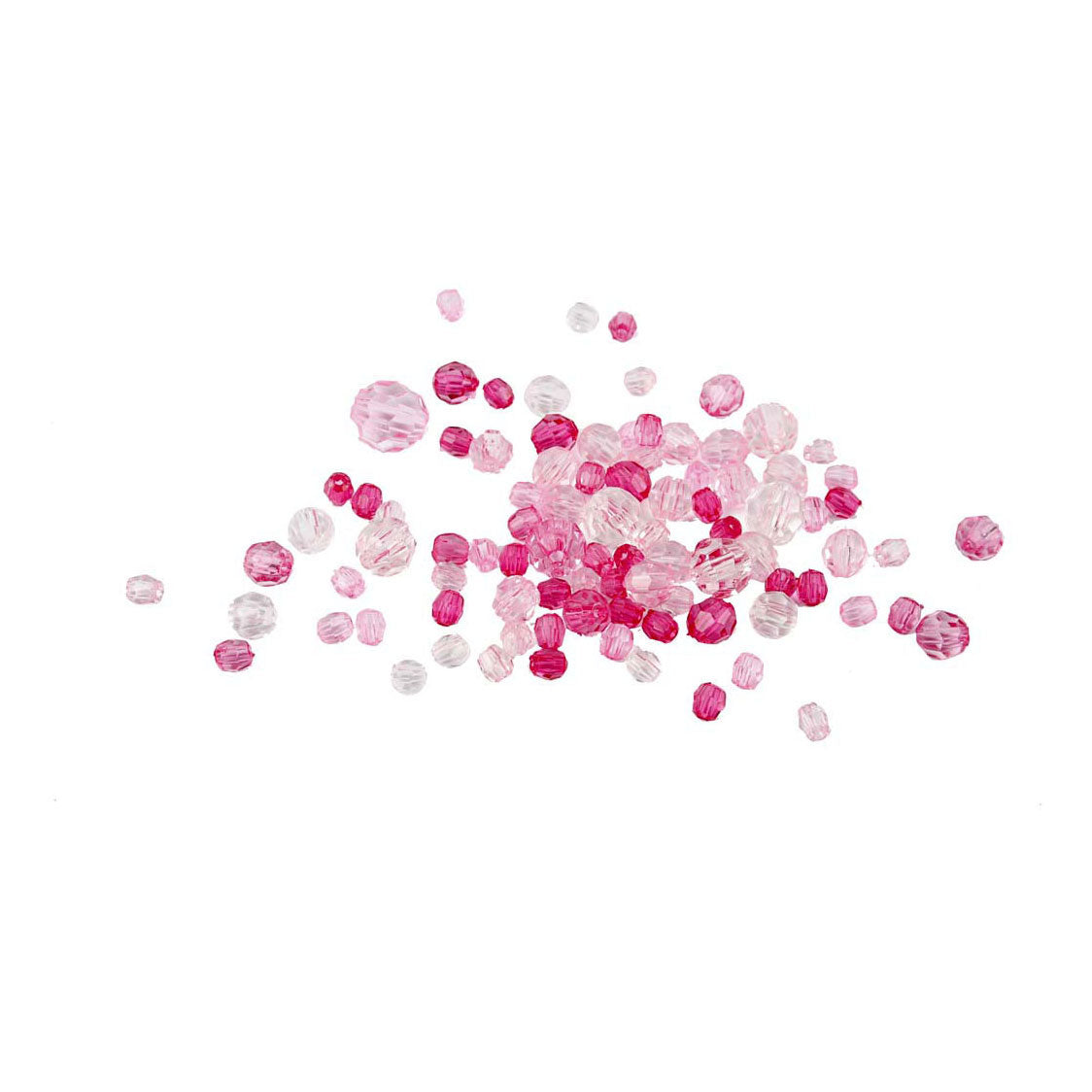Creativ company facetkralen mix roze, 45 gram