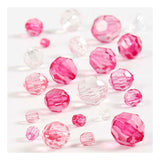 Creativ company facetkralen mix roze, 45 gram