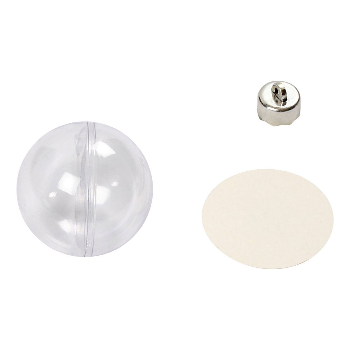Creativ company deco ballen transparant 6cm, 8st.
