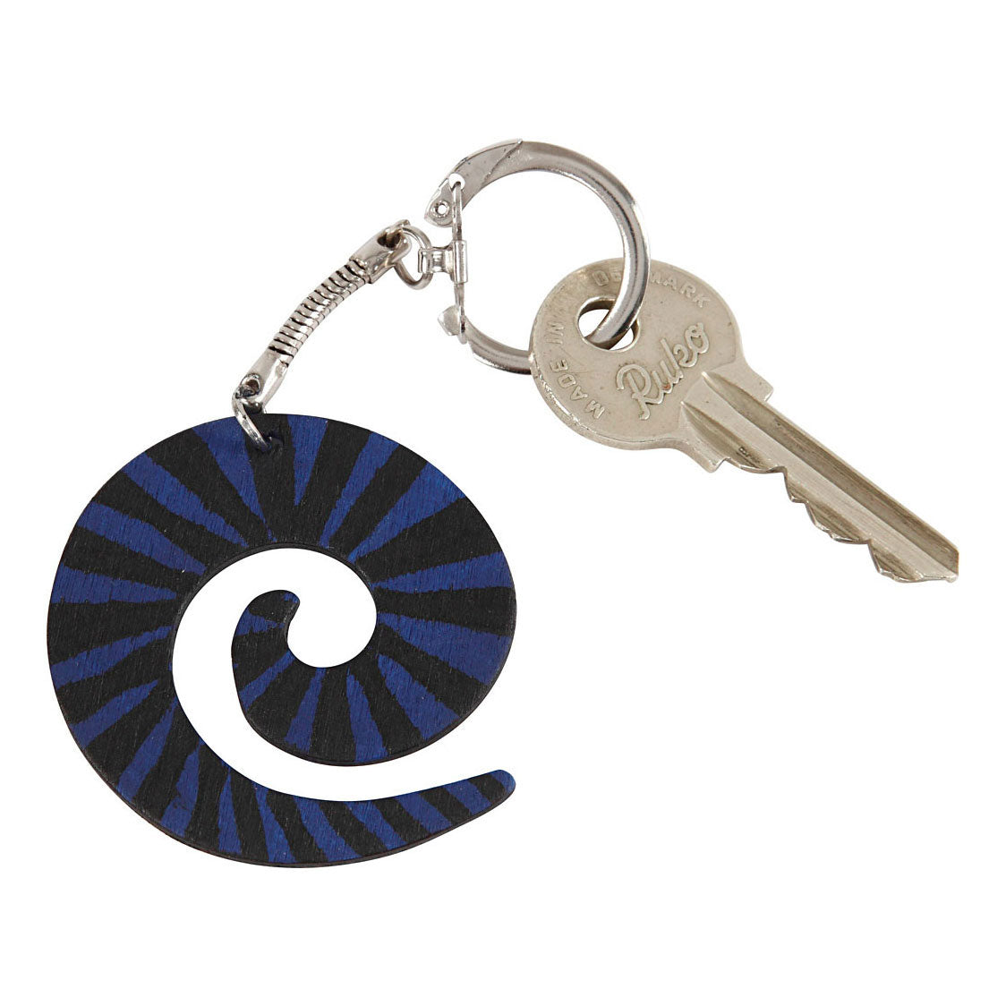 Creativ company sleutelhanger met ketting, l: 6 cm, d 2,3 cm, 25 stuk 1 doos
