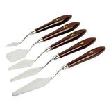 Creativ company paletmessen set, l: 17-23 cm, b: 1,5-2,5 cm, 5 stuk 1 doos