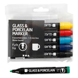 Creativ company glas- en porseleinstiften, 6st.