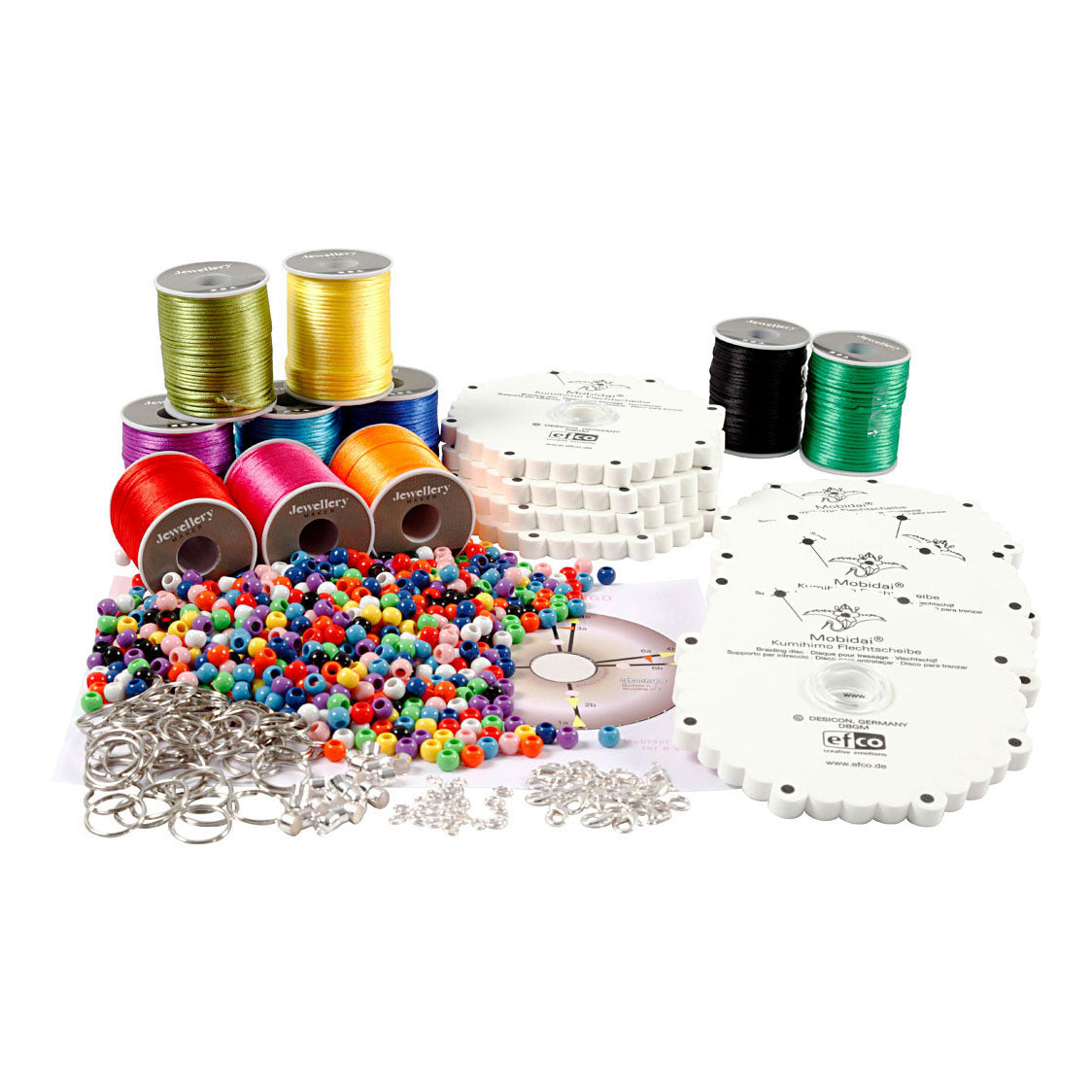 Creativ company kumihimo klassenset neon kleuren