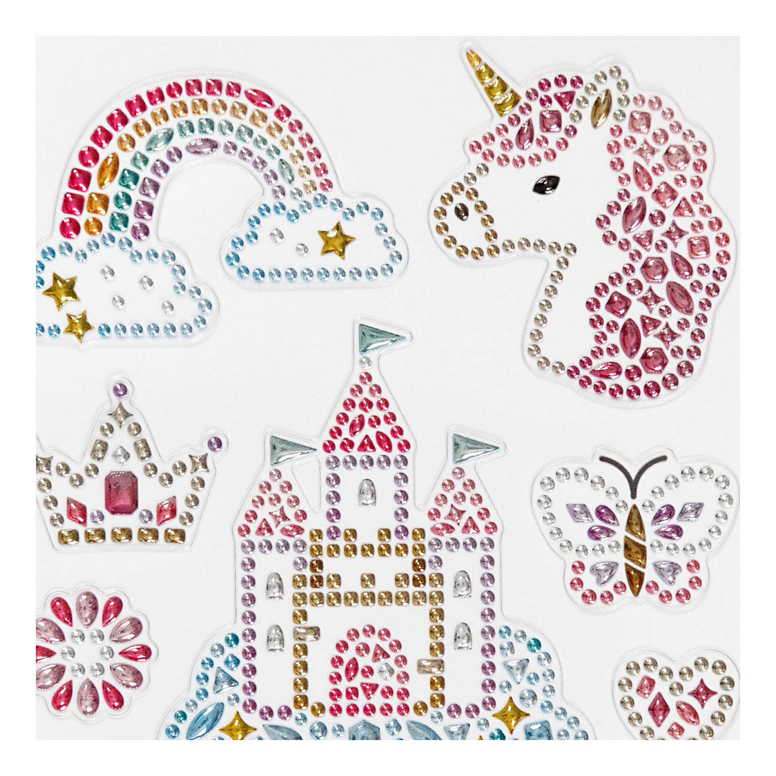 Creativ company diamond stickers, unicorn univers, vel 10x16 cm, 1 vel