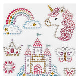 Creativ company diamond stickers, unicorn univers, vel 10x16 cm, 1 vel