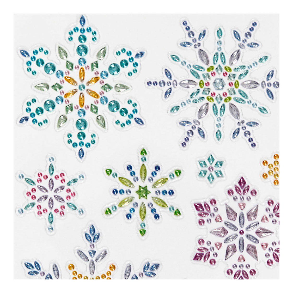 Creativ company diamond stickers, ijskristallen, vel 10x16 cm, 1 vel