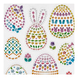 Creativ company diamond stickers, paaseieren, vel 10x16 cm, 1 vel
