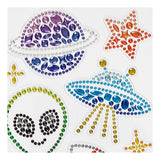 Creativ company diamond stickers, ruimte, vel 10x16 cm, 1 vel