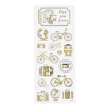 Creativ company stickers goud om de wereld, 1 vel
