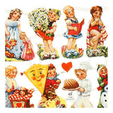 Creativ company vintage plaatjes, nostalgische kinderen, vel 16,5x23,5 cm, 2 vel 1 doos
