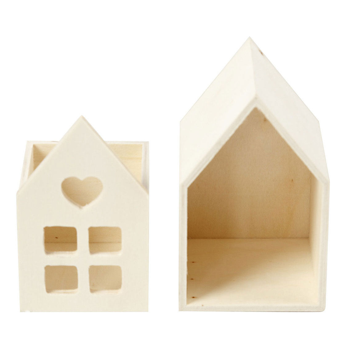 Creativ company huis met lade, h: 10,8 cm, d: 6,8 cm, b: 6,8 cm, 1 stuk