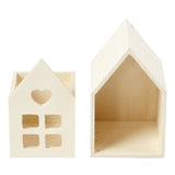 Creativ company huis met lade, h: 10,8 cm, d: 6,8 cm, b: 6,8 cm, 1 stuk