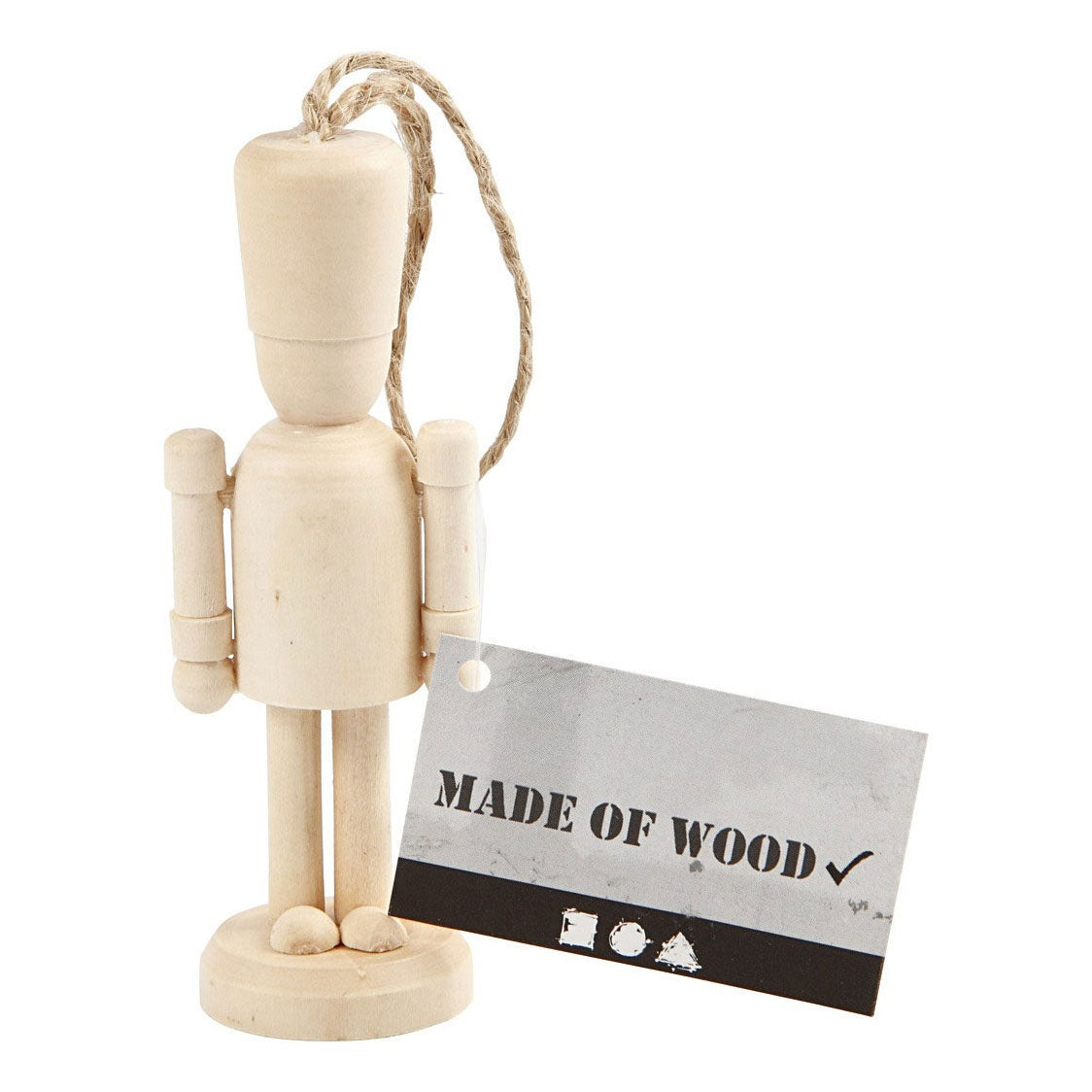 Creativ company houten figuur met ophangkoord