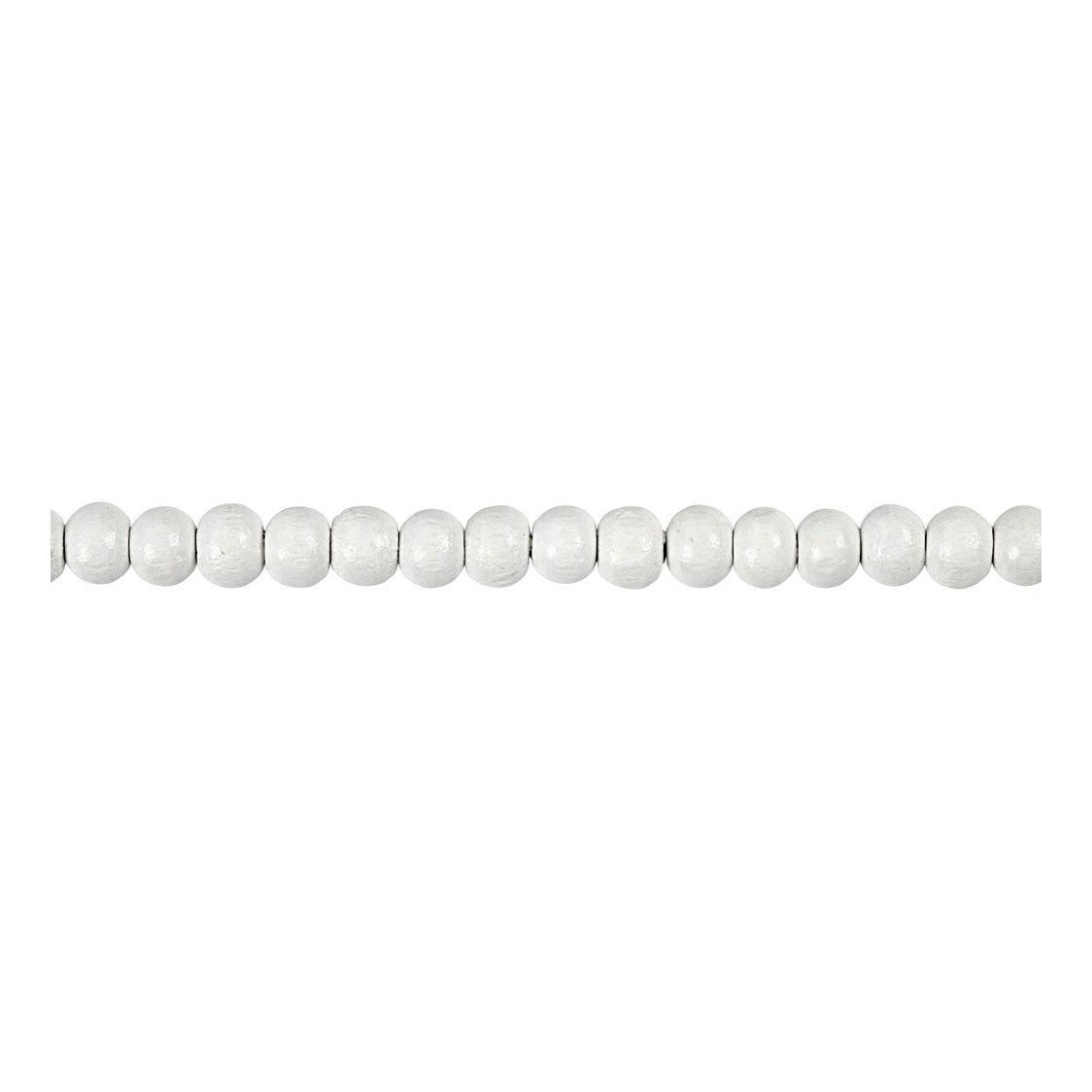Creativ company houten kralen, d 5 mm, gatgrootte 1,5 mm, ca. 150 stuk, wit, 6 gr 1 doos