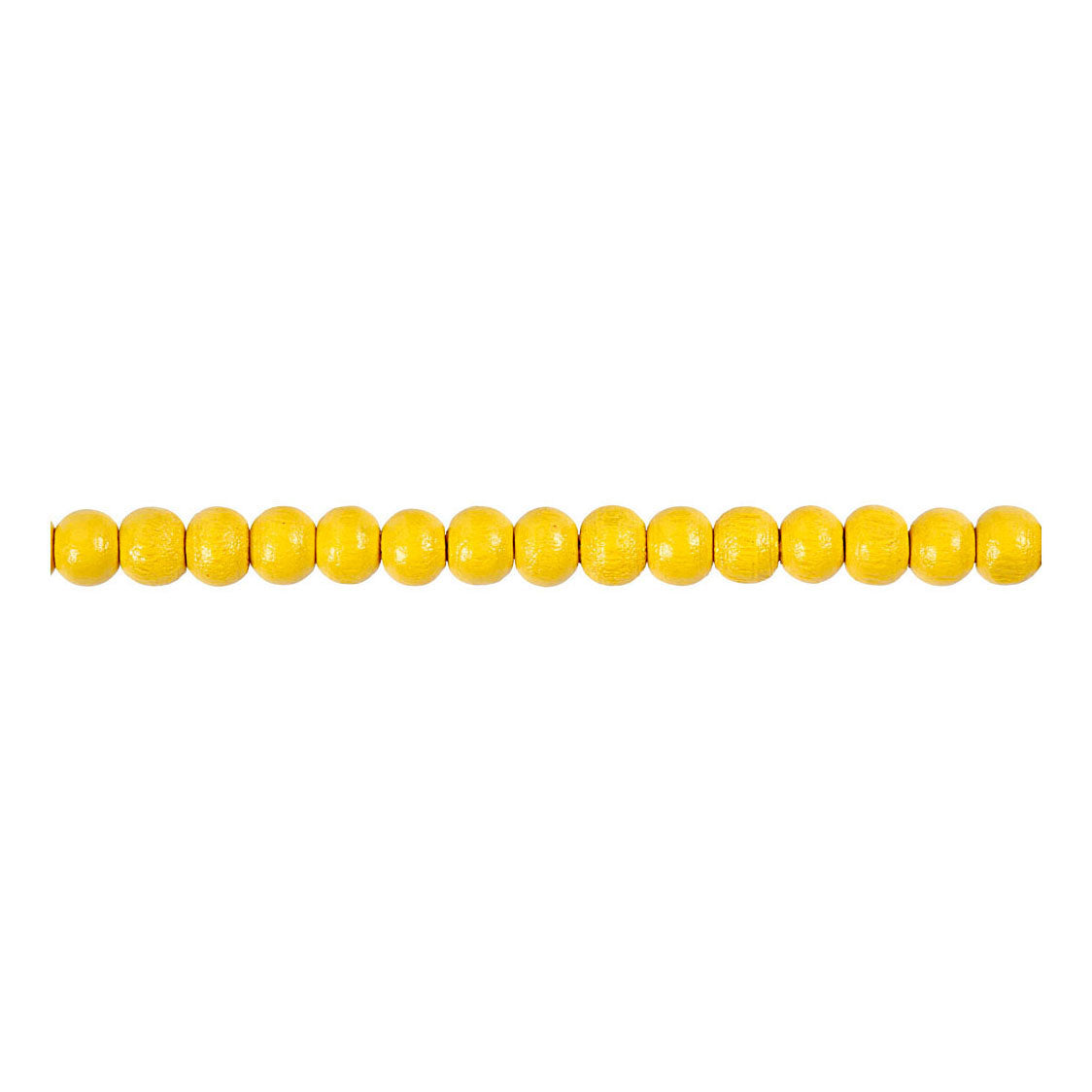 Creativ company houten kralen, d 5 mm, gatgrootte 1,5 mm, ca. 150 stuk, geel, 6 gr 1 doos