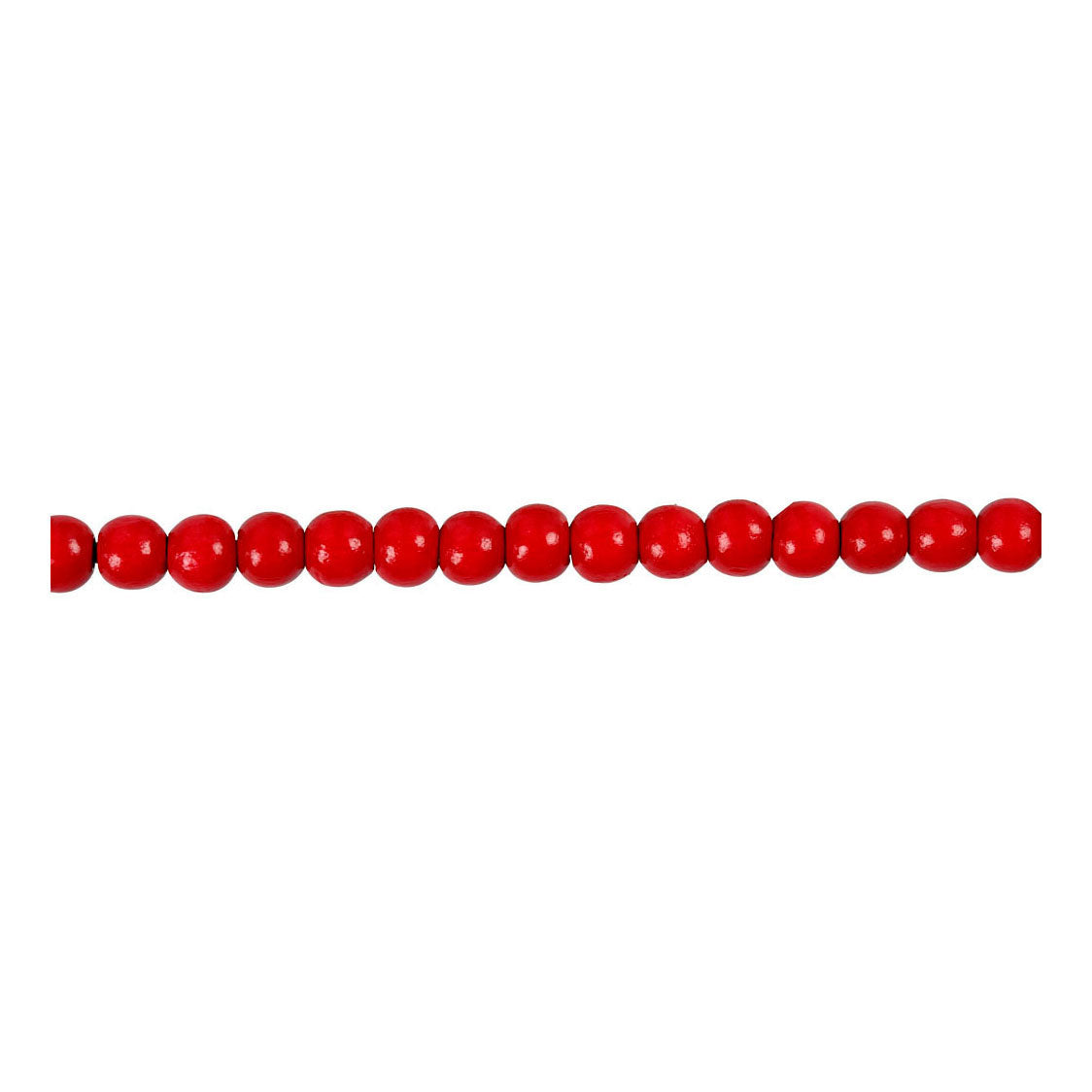 Creativ company houten kralen, d 5 mm, gatgrootte 1,5 mm, ca. 150 stuk, rood, 6 gr 1 doos