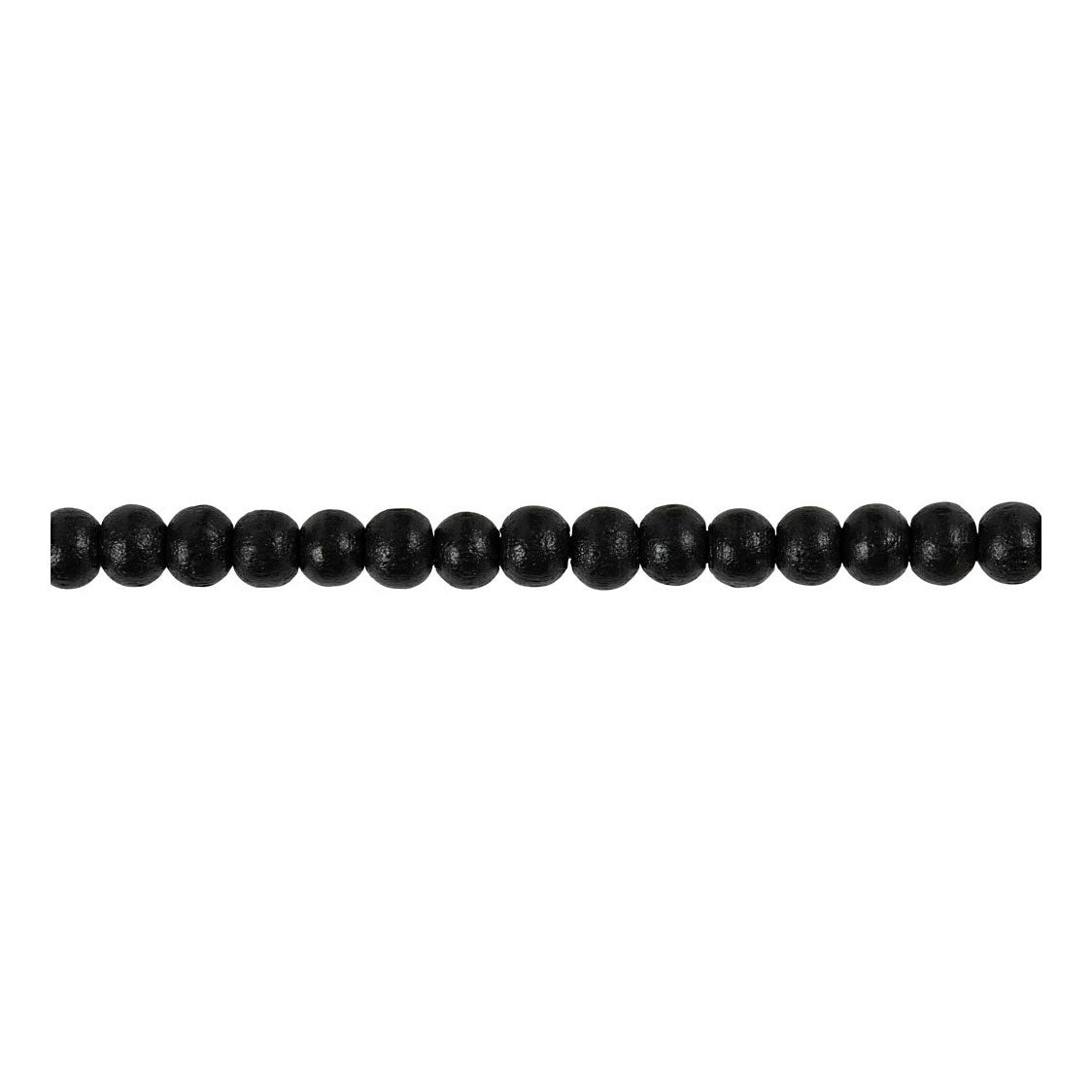 Creativ company houten kralen, d 5 mm, gatgrootte 1,5 mm, ca. 150 stuk, zwart, 6 gr 1 doos