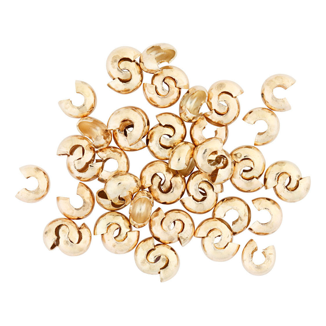 Creativ company metalen hoes, d 5 mm, verguld, 50 stuk 1 doos