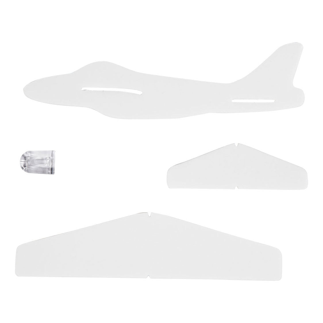 Creativ company vliegtuigen, l: 19 cm, b: 17,5 cm, wit, 2 stuk 1 doos