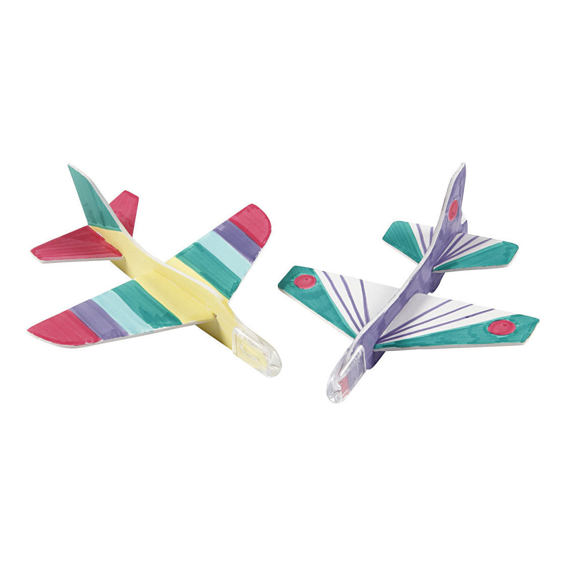 Creativ company vliegtuigen, l: 11,5-12,5 cm, b: 11-12 cm, wit, 3 stuk 1 doos