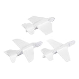 Creativ company vliegtuigen, l: 11,5-12,5 cm, b: 11-12 cm, wit, 3 stuk 1 doos