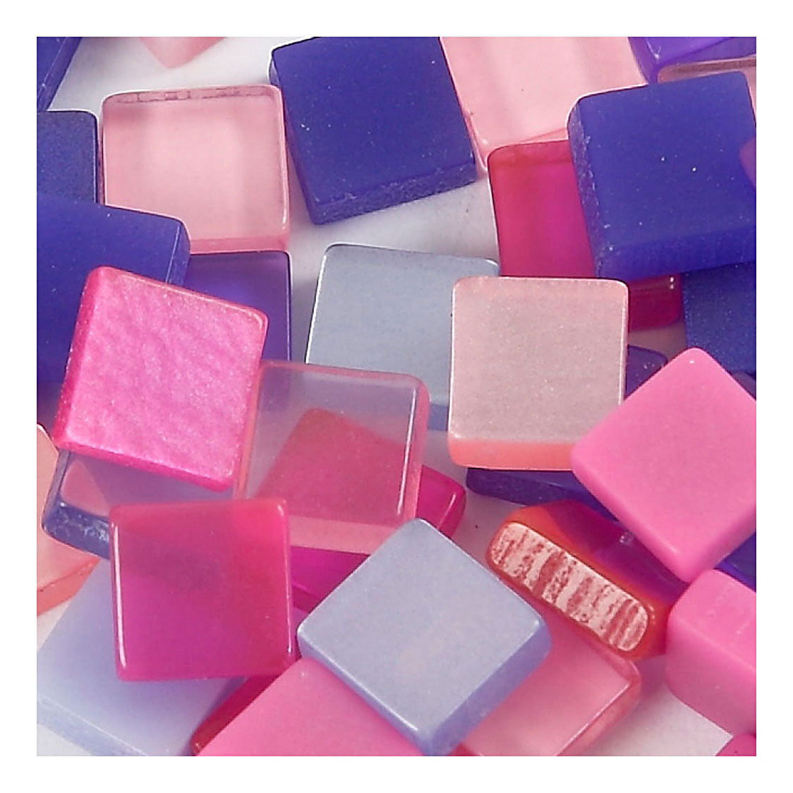 Creativ company mini mozaiek, afm 5x5 mm, dikte 2 mm, paars donkerpaars, 25 gr 1 doos
