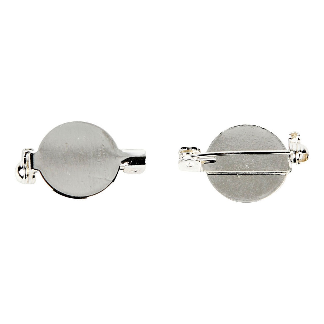 Creativ company brochespeld verzilverd 20mm, 5st.