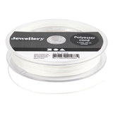 Creativ company polyester koord, dikte 1 mm, wit, 50 m 1 rol