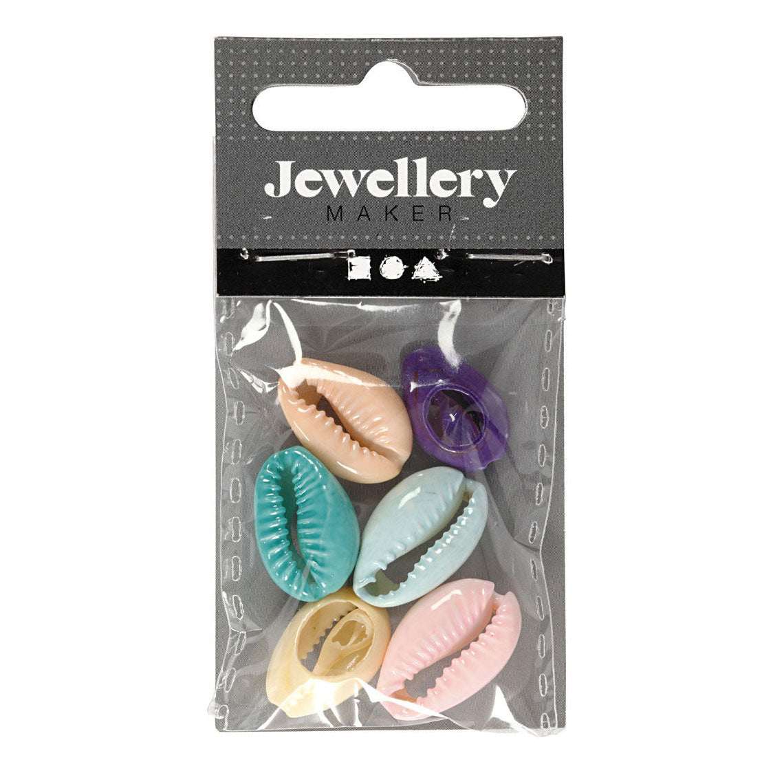 Creativ company schelpen kleur, 6st.