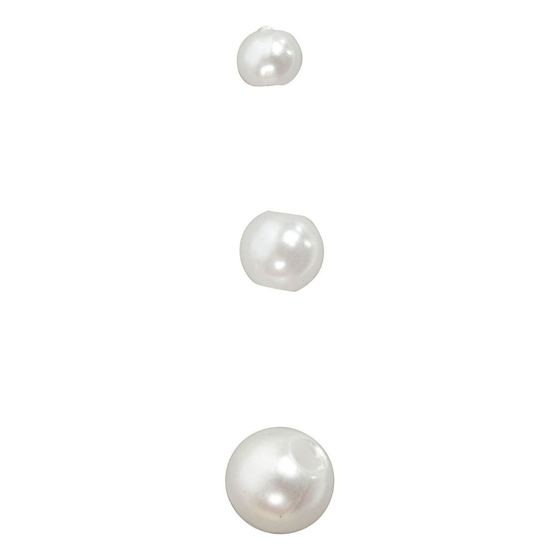 Creativ company waskralen, d 4 mm, gatgrootte 0,7 mm, parelmoer, 150 stuk 1 doos