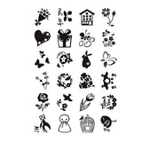 Creativ company silicone stempels kleine lieve groetjes, 1 vel