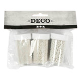 Creativ company mini stenen divers van glas parelmoer, 3x45 gram