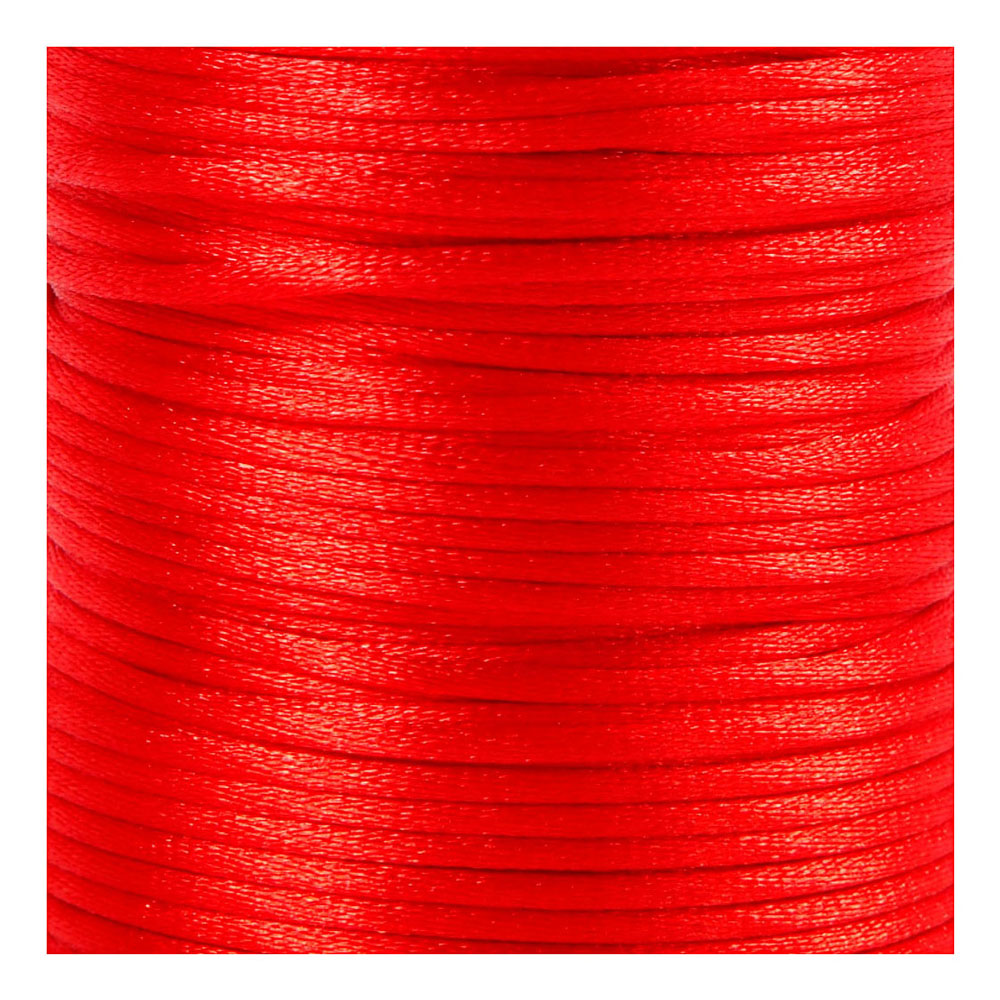 Creativ company satijnkoord, dikte 2 mm, rood, 50 m 1 rol