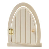 Creativ company houten miniatuur deur met scharnieren, 13x10cm