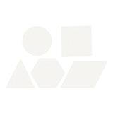 Creativ company kruissteken karton wit geometrisch, 20st.