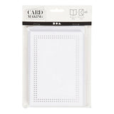 Creativ company kaarten om te borduren wit, set van 6