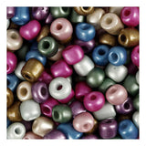 Creativ company rocailles metallic kleuren, 130 gram