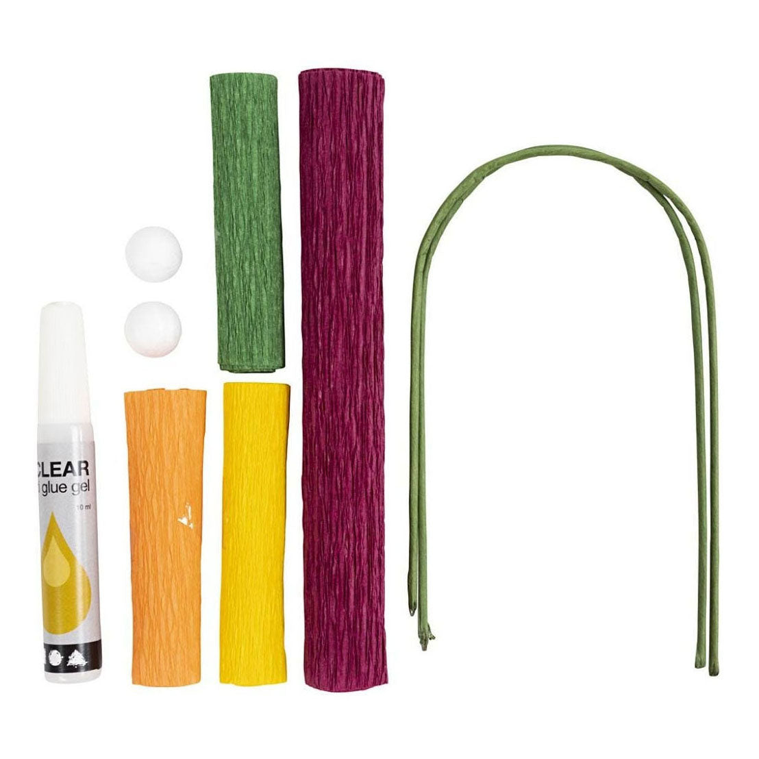 Creativ company mini hobbyset crepepapier klaprozen
