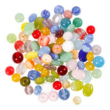 Creativ company glazen kralen divers rond, ovaal, cirkel, 60 gram