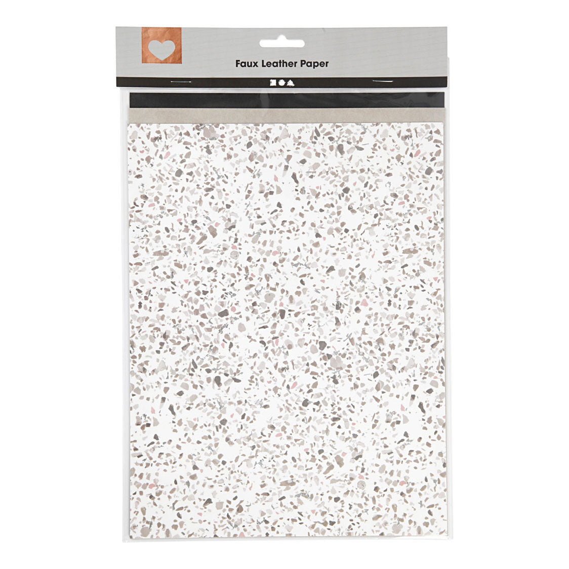 Creativ company faux leather papier divers, 3 vellen