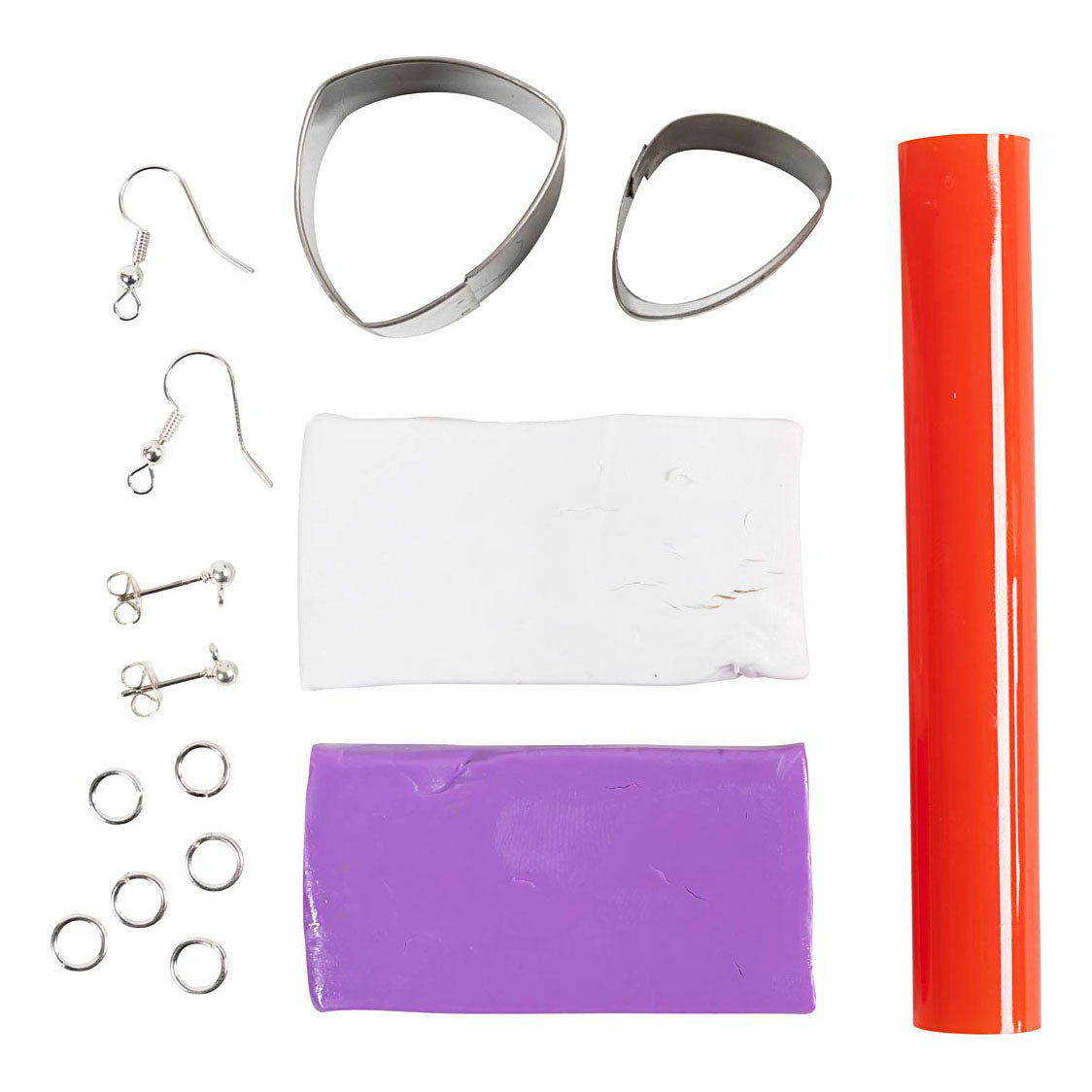 Creativ company mini hobbyset sieraden oorbellen paars