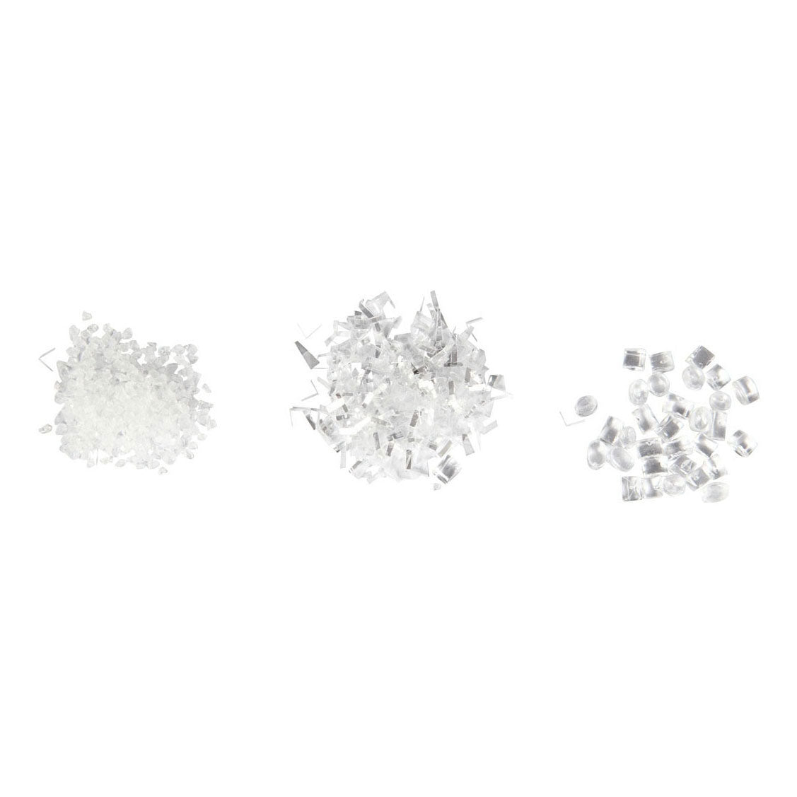 Creativ company kunstsneeuw wit glitter, 3st.