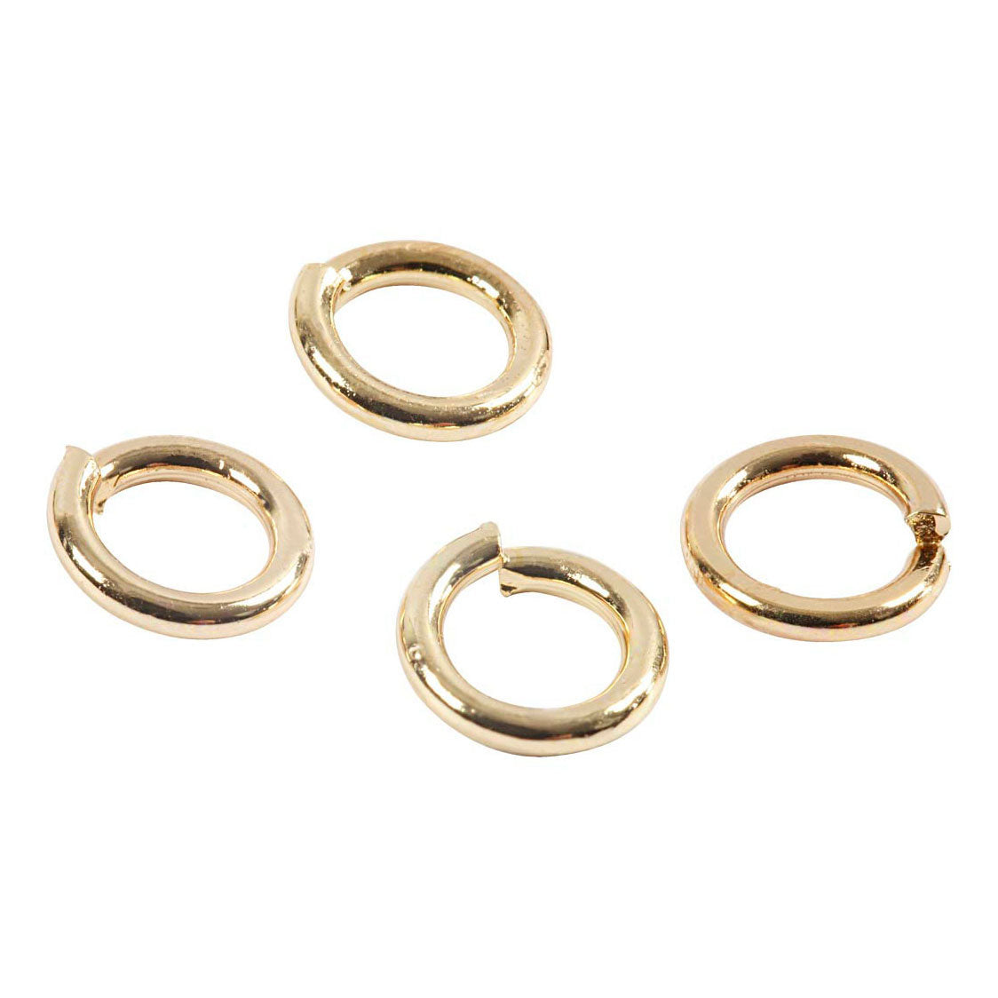 Creativ company ringen, dikte 0,7 mm, verguld, 500 stuk 1 doos
