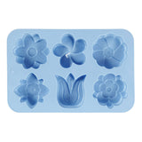 Creativ company siliconen vormen, bloemen, h: 2,6 cm, l: 6 cm, b: 7,5 cm, 75 ml, 1 stuk