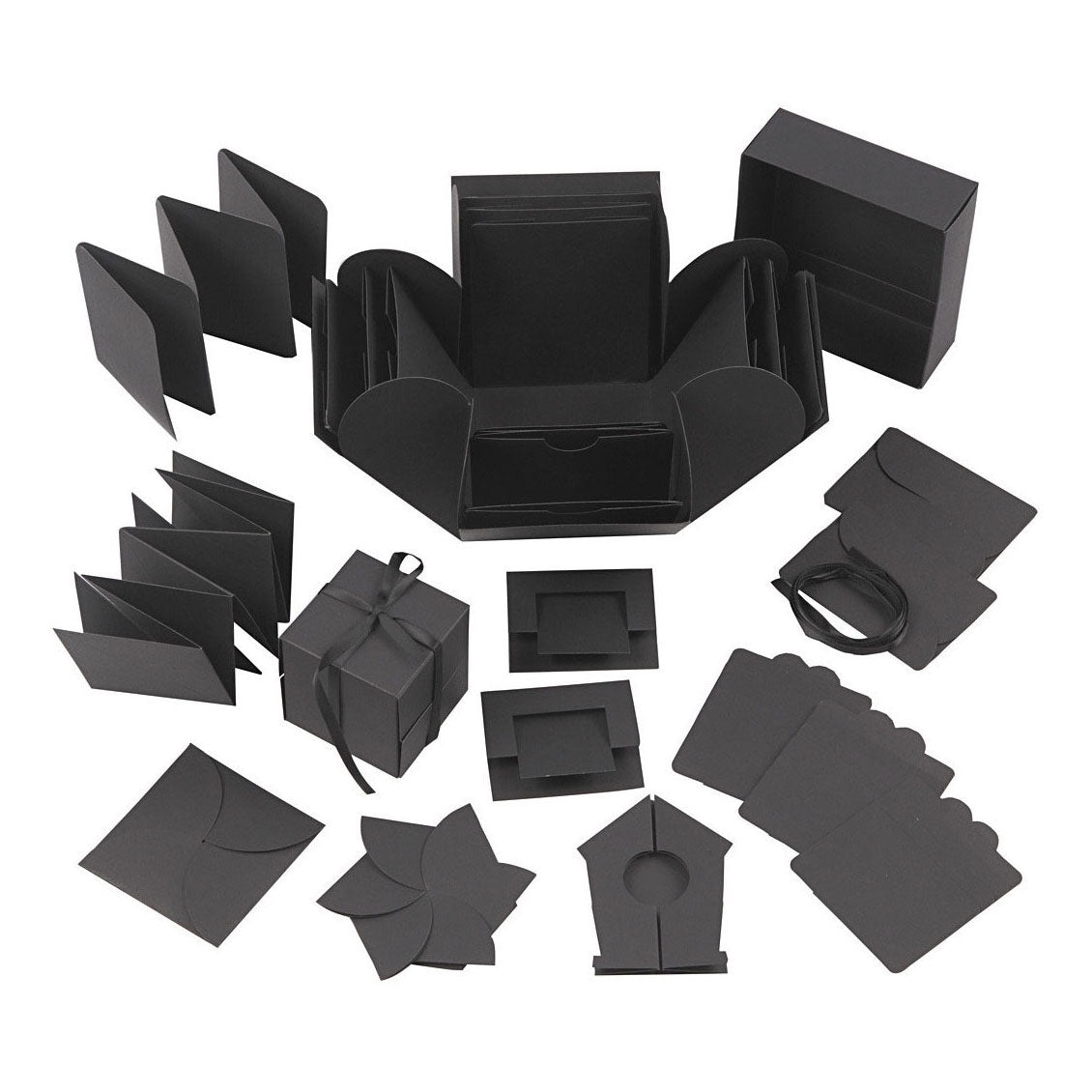 Creativ company explosion box geschenkdoos zwart set