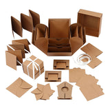 Creativ company explosion box geschenkdoos naturel set