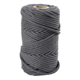 Creativ company macrame koord grijs, 55m