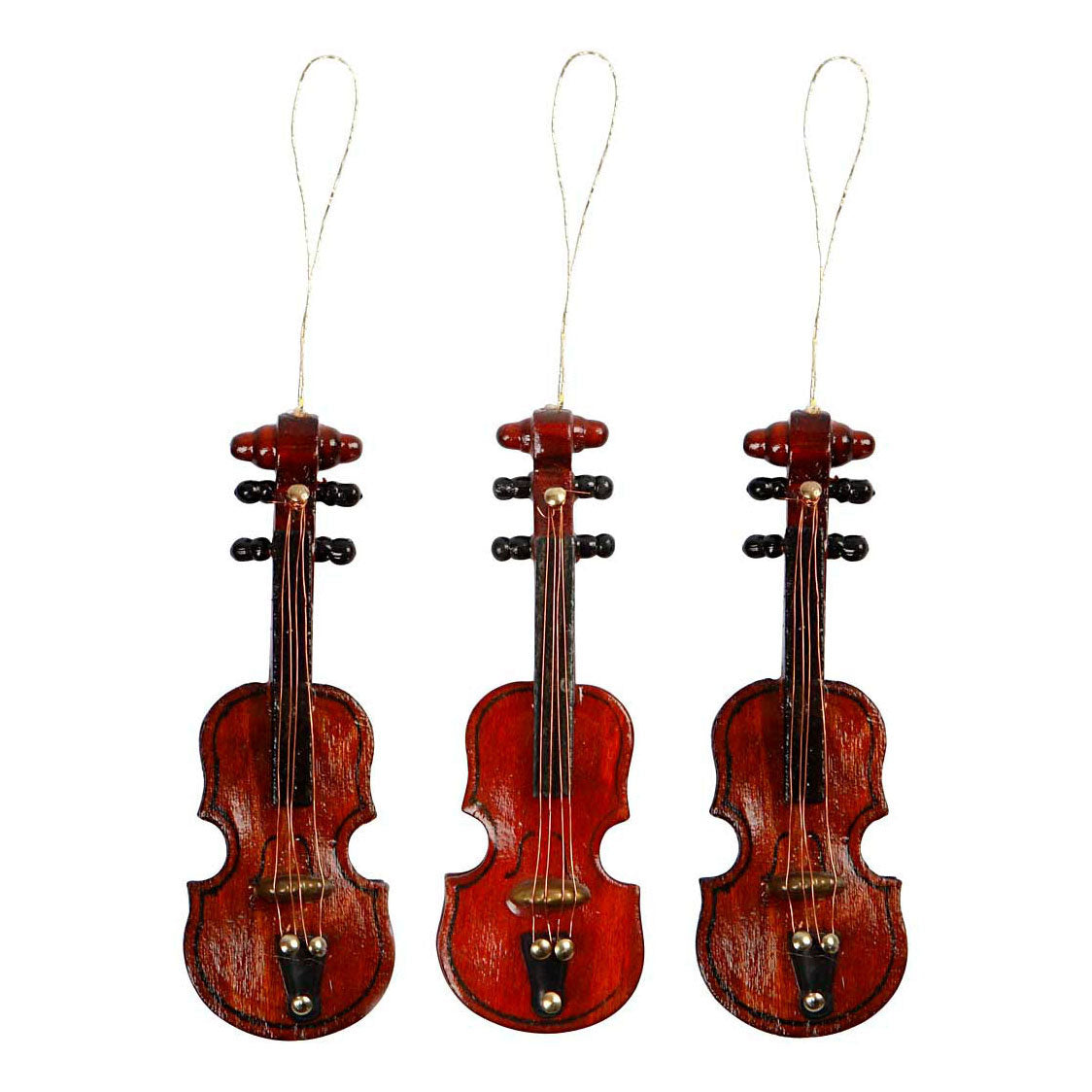 Creativ company hanger houten viool klein, 12st.
