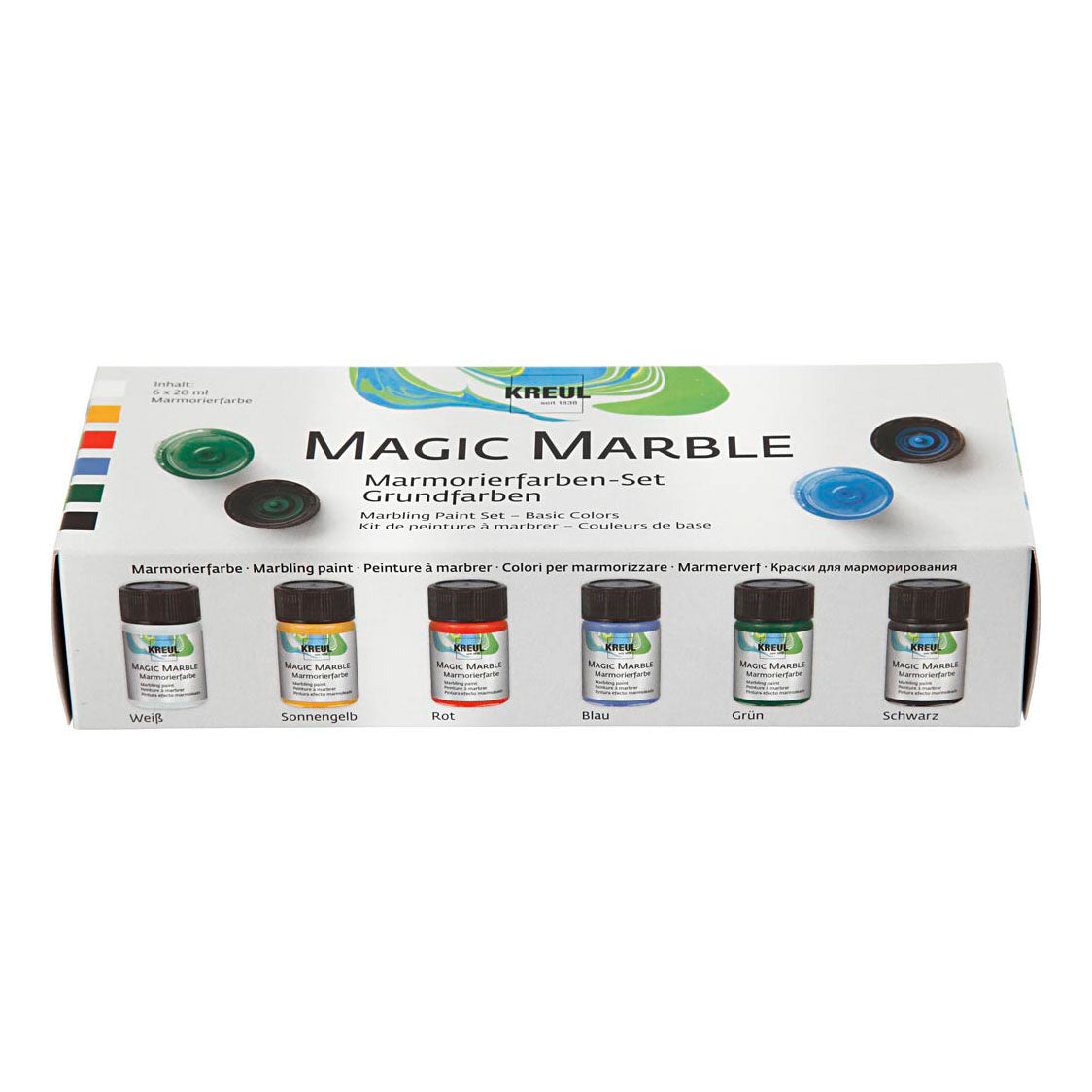 Creativ company magic marble-verf, 6x20ml