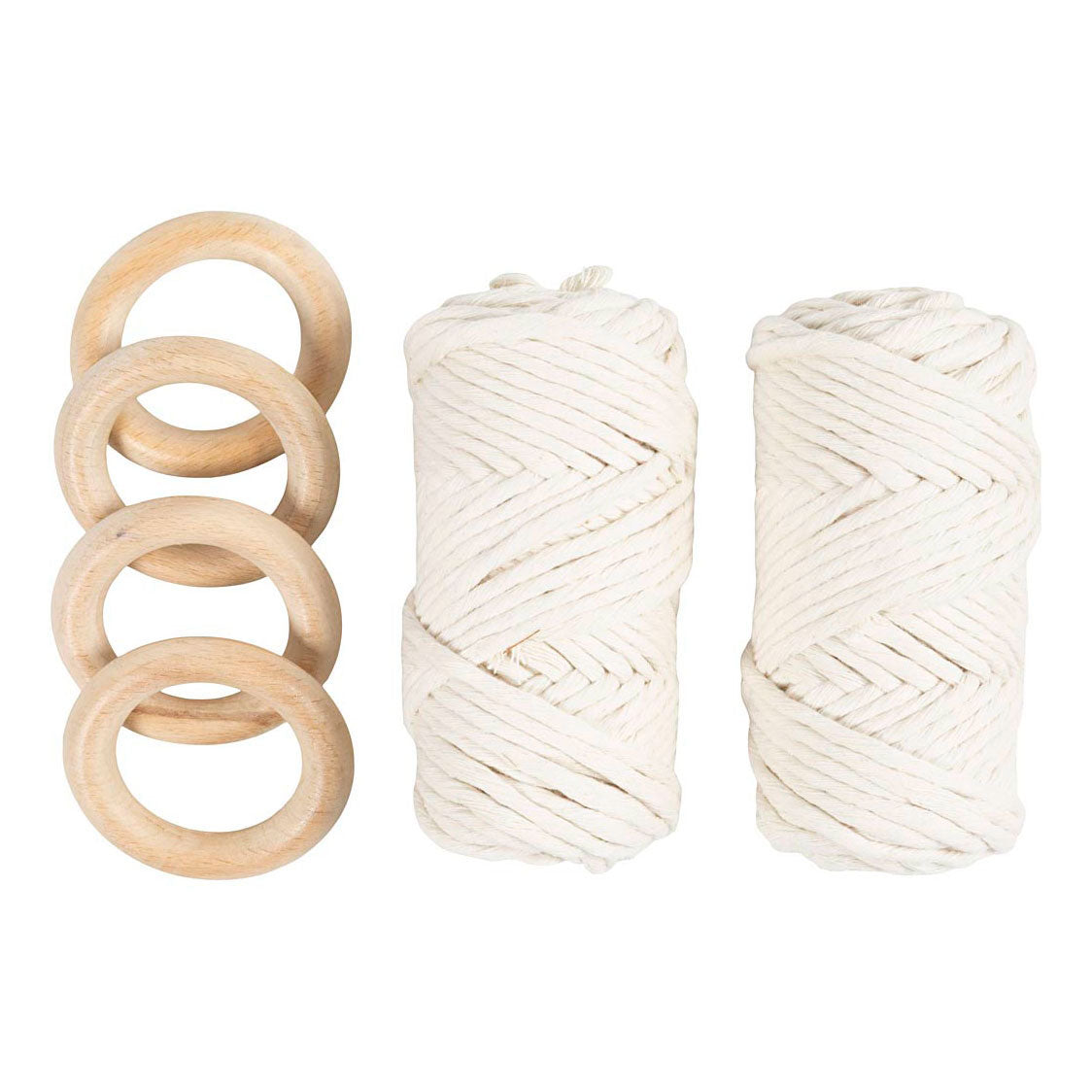 Creativ company hobbyset macrame tafeldecoratie off-white